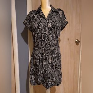 New York & Co. Black Grey Dress